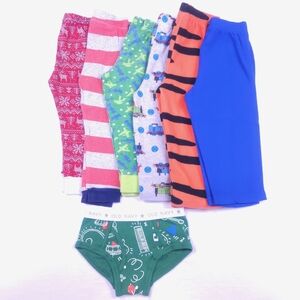 Colorful Kids Pajama Pants with Green Old Navy Underwear Size 2T